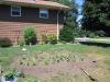 residental rain garden during planting