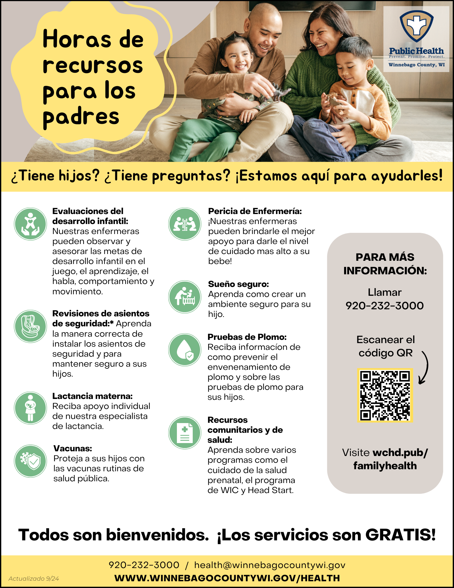 Parent Resource Hours in Spanish