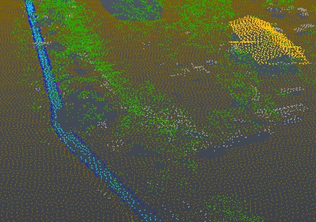 Example of LiDAR elevation image